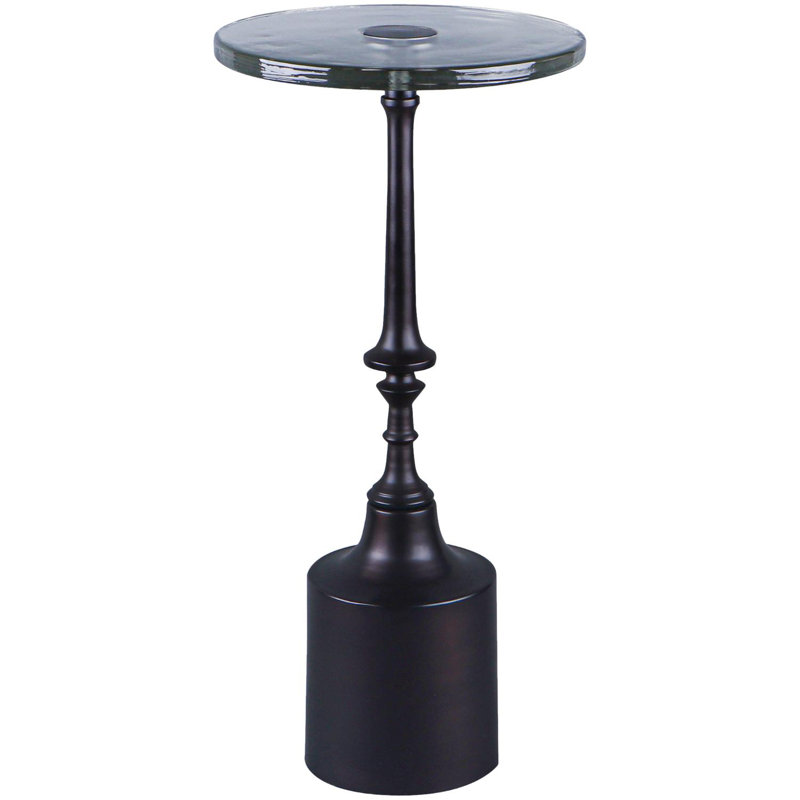 Becki Owens X Livabliss Delfin End Table, Matte Black