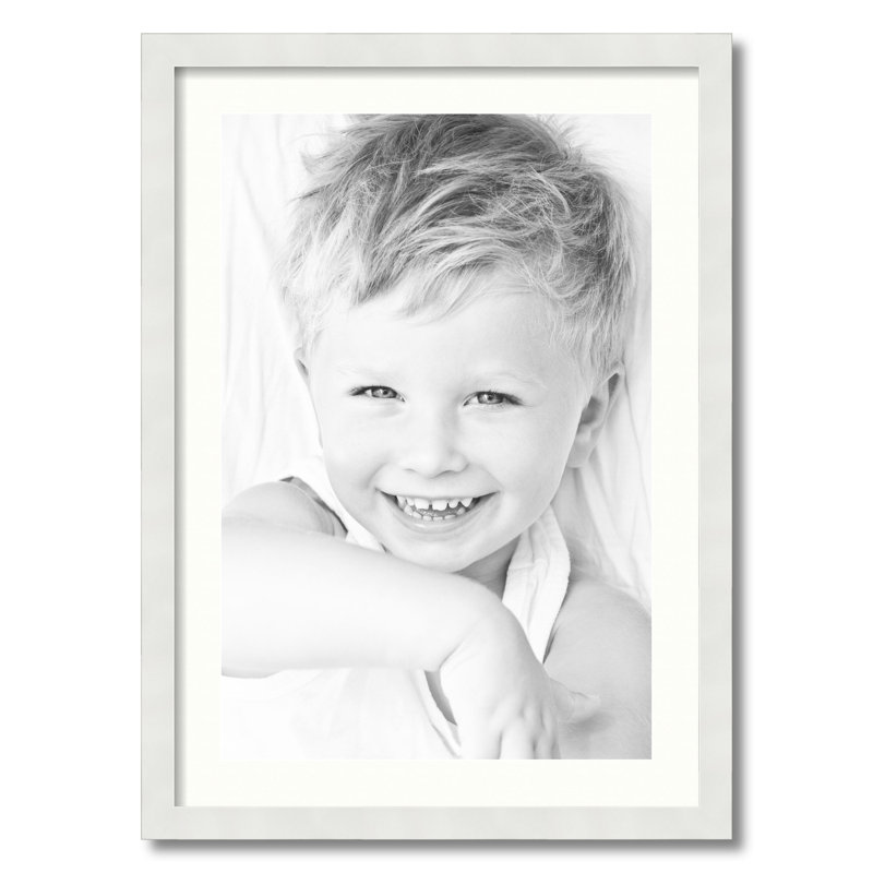 Cadre pour photo simple 16 po x 24 po en bois mat, Porcelaine