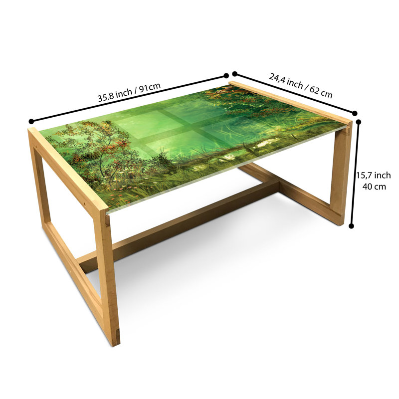 Irfaan Sled Coffee Table, 90cm H x 62cm W x 40cm D