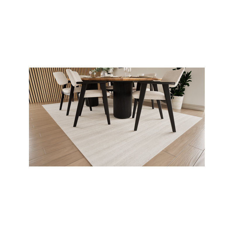 Striped Wool Hand Knotted Area Rug, 1.50m x 0.90m