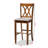 Empower Fabric Upholstered and Wood Bar Stools in Brown/Gray, 47.47'' H X 17.90'' W X 20.63'' D-112527609-112527604
