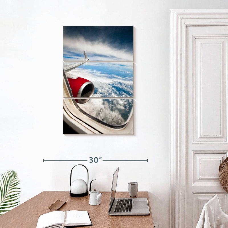 Mehar Plane Window View, 50" H x 32" W