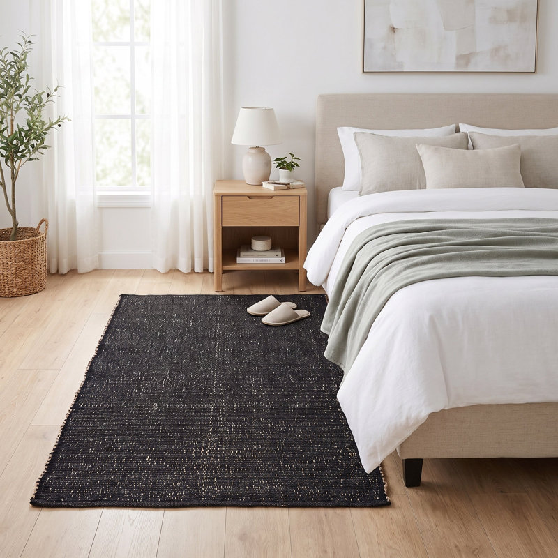 Tapis campagnard en jute et coton Colston, Rectangulaire 3 pi x 5 pi