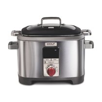 Gourmet Accessories, PC8-Precision Stainless Steel Stovetop Pressure Cooker  with Steaming Basket, 8.4 quart