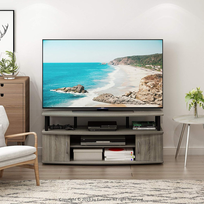 Lansing TV Stand, French Oak Gray/Black