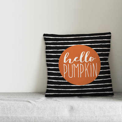  Hello Pumpkin Throw Pillow