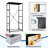 4 Drawer Dresser for Bedroom, Narrow Chest of Drawers, Wooden Top and Study Iron Frame 18"x37.5"-(WxH)
