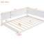 Lit de jour double en blanc - Élégant style Mid-Century moderne avec structure en bois et base solide de conception classique-519249091-519249090