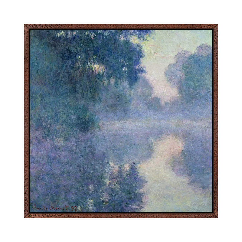 Branch Of The Seine Near Giverny, 1897 by Claude Monet - Wrapped Canvas Gallery-Wrapped Canvas Giclée, Classic Wood Framed