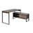 Draylen L-Shaped Metal Base Credenza Desk-631485296