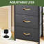  Commode 4 tiroirs en tissu avec plateau en bois et structure en métal pour le rangement des placards-99406237