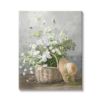 "Country Daisy Basket" sur toile par Danhui Nai