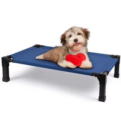 Cooling Elevated Dog Bed – Comfortable & Durable Raised Pet Cot With Breathable Mesh, Washable Cover, Sturdy Metal Frame & Non-slip Feet,  For Indoor & Outdoor Use