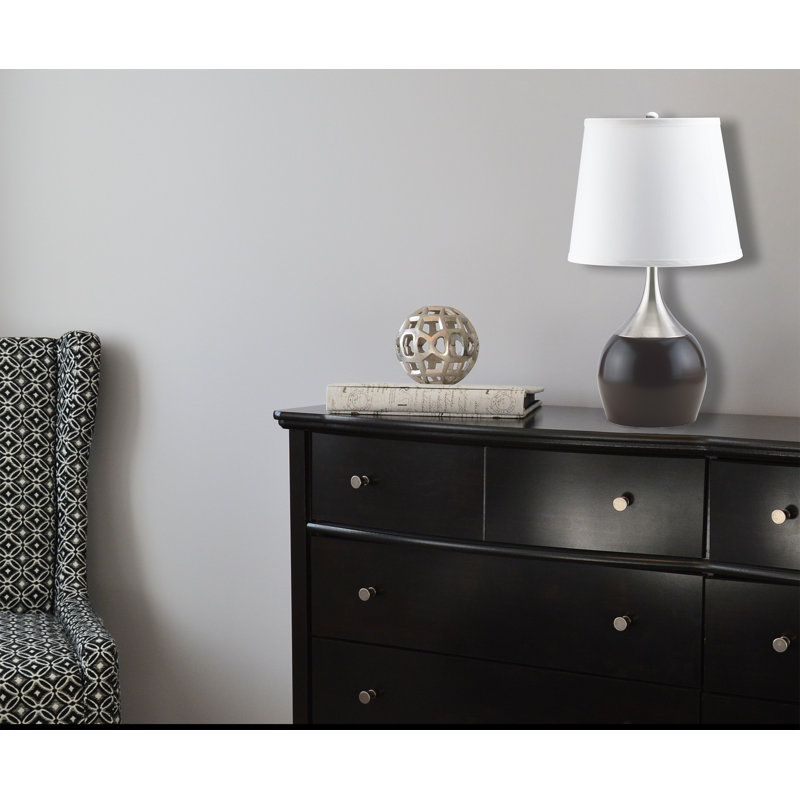 Ellijay Metal Table Lamp, Espresso/Silver