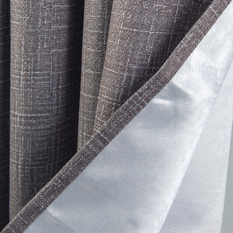 Missi Room Darkening Single Curtain Panel, Charcoal