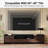 Eratial TV Stand Media Console for Tvs up to 85'' with Storage Drawer and Cabinet