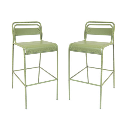 Ensemble de 2 tabourets d'extérieur Carmella