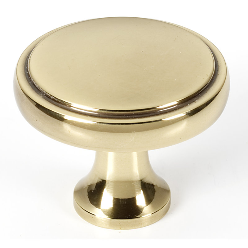 Poignée champignon 1 1/4 po de diamètre, H 1,5 po x l 1,5 po x P 1,25 po, Antique poli