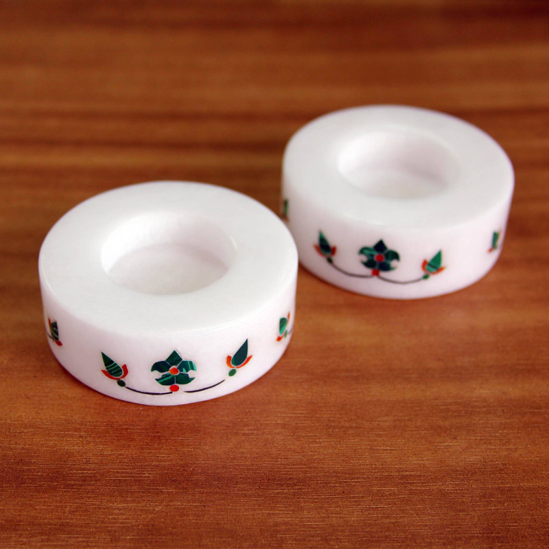 1'' H Stone Tabletop Tealight Holder