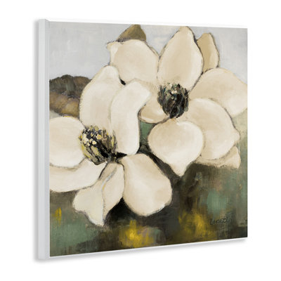 Magnolia Blossom Duo Wall Plaque Art by Lanie Loreth