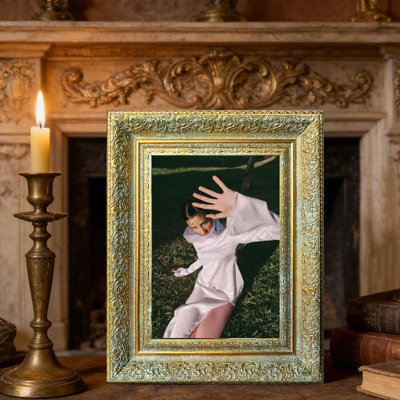 Cadre photo polyvalent or antique 1PC 5 po x 7 po avec façade en plexiglas
