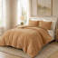 Ensemble d'édredon en sherpa Madison Park Jacquard Ivory-138183767-138183769