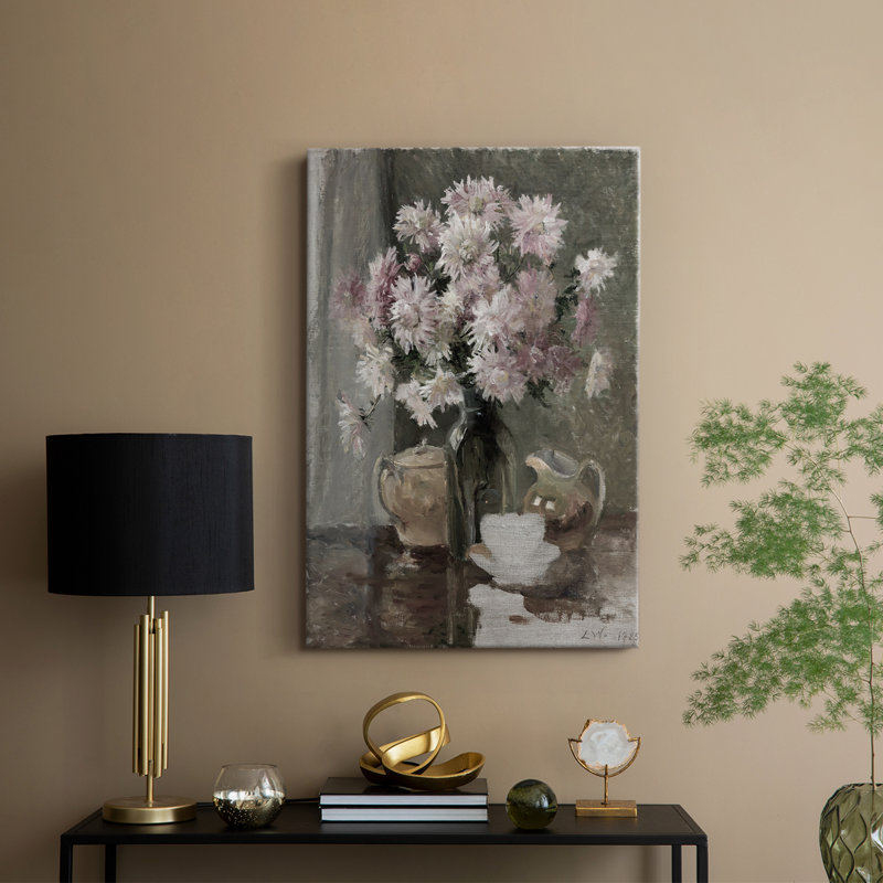 Imprimé floral rétro CV - galerie Cavas sur mesure, H 27 po x l 18 po