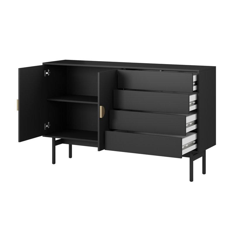 Antinisha 154cm Sideboard, Black