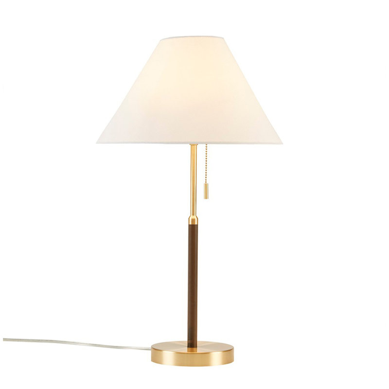Two Tone Pull-chain Table Lamp