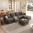Modern Large Sectional Sofa-403685749