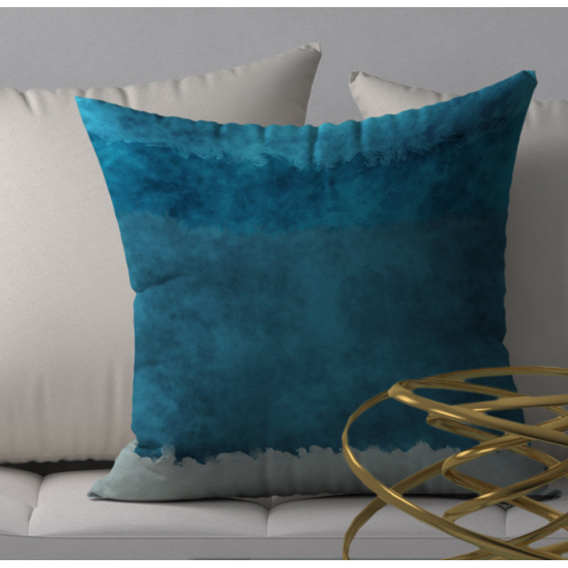 Housse de coussin décorative carrée à succès invitante et insert, 24 po x 24 po