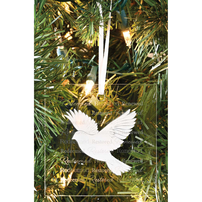 Ornament Dove Redeemed Restored 3.5H