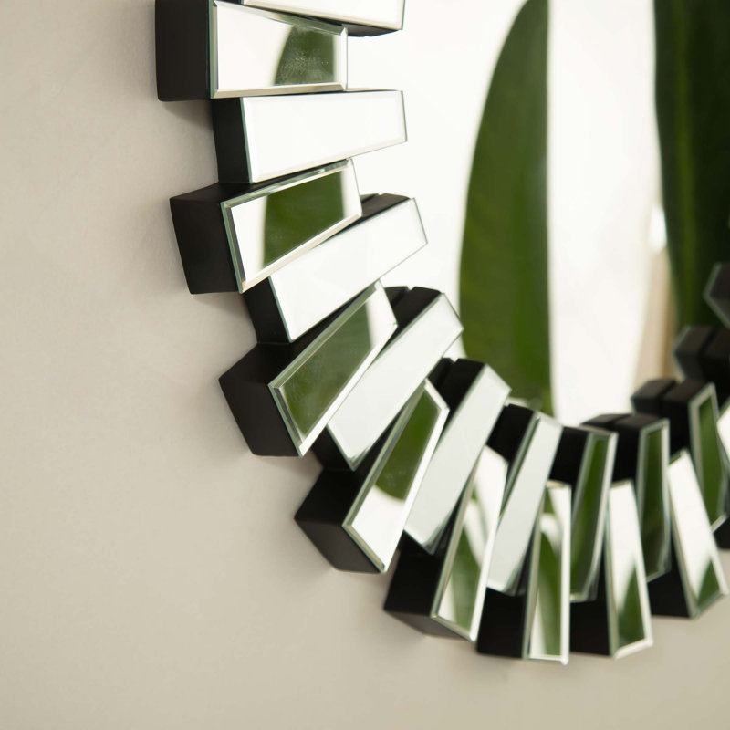 Miroir mural rond en polyuréthane