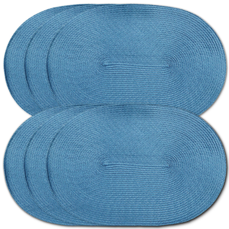 Ensemble de napperons 6 pièces Tigela, Bleu rougeâtre