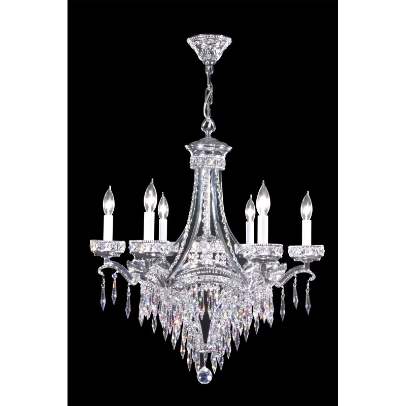 Lustre 6 lumières Dynasty, Strass Swarovski