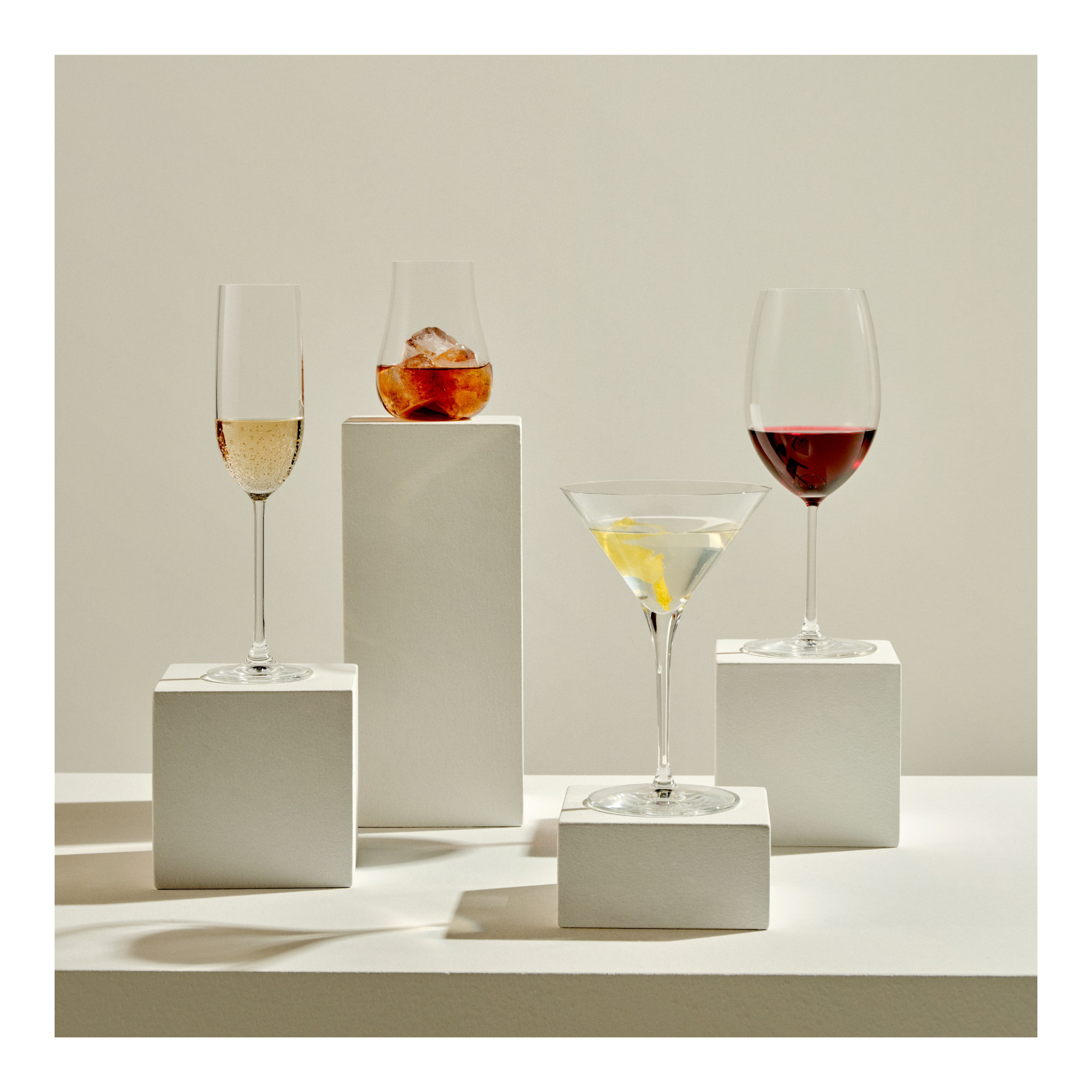 Nude Vintage 10 oz. Martini Glasses