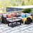 Umeh 4 - Person Patio Conversation Set with Cushions