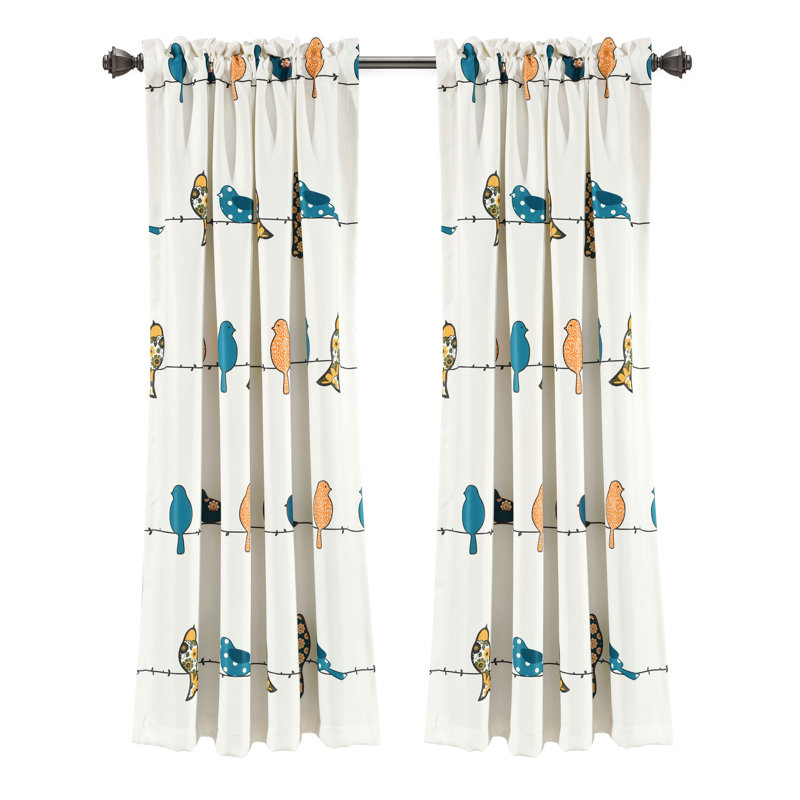 Paire de rideaux obscurcissant Lush Decor Rowley Birds (ensemble de 2)
