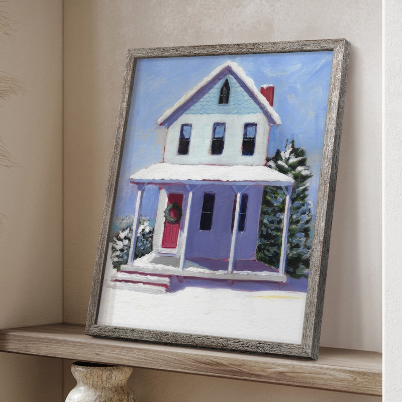 Victorian Home I, reproduction encadrée - bois massif, H 21 po x l 17 po