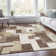 Premium Machine Washable Prisco Brown Rug