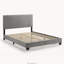 Luxury Velvet Platform Bed Frame with Vertical Channel Tufted Headboard, Solid Wood Slats, No Box Spring Required, Durable Centre Support Legs, Quiet Stable Design, Easy assembly