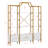 78 Inch 4 Tiers Home Office Bookcase Bookshelf, Storage Cabinet Display Shelf, X Bar