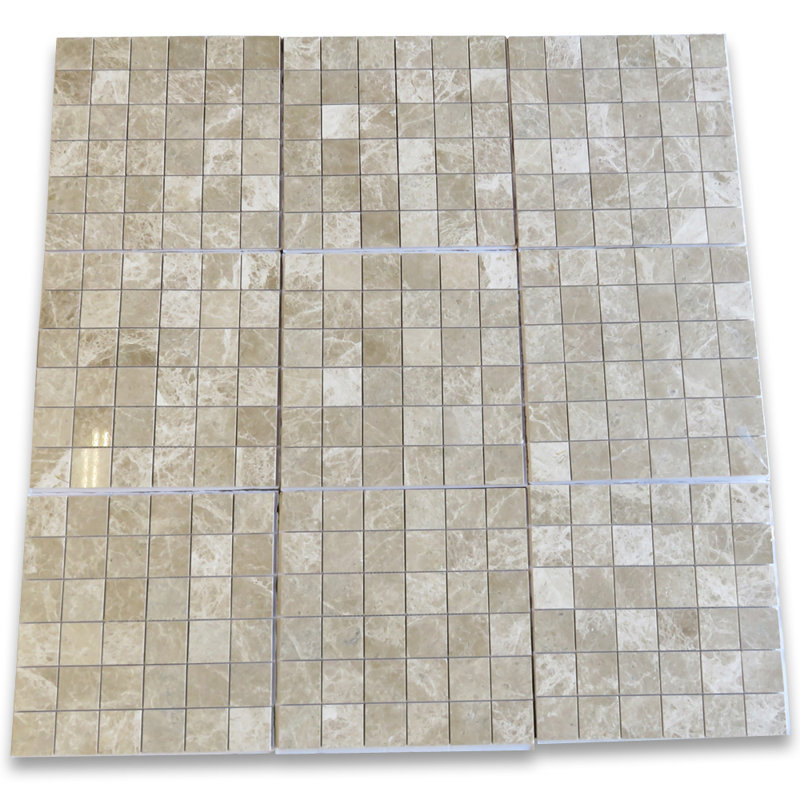 Carreau de mosaïque 12 po x 12 po Emperador