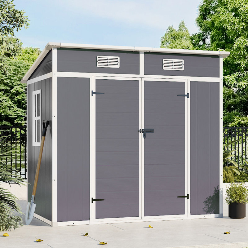 PP/Aluminum Alloy Outdoor Tool Shed