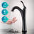 Glass Circular Vessel Bathroom Sink with Faucet-35841302