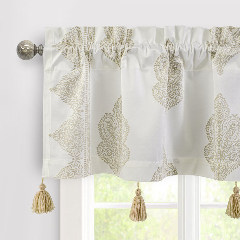 Cantonnière sur mesure 50 po Leslie, Champagne beige