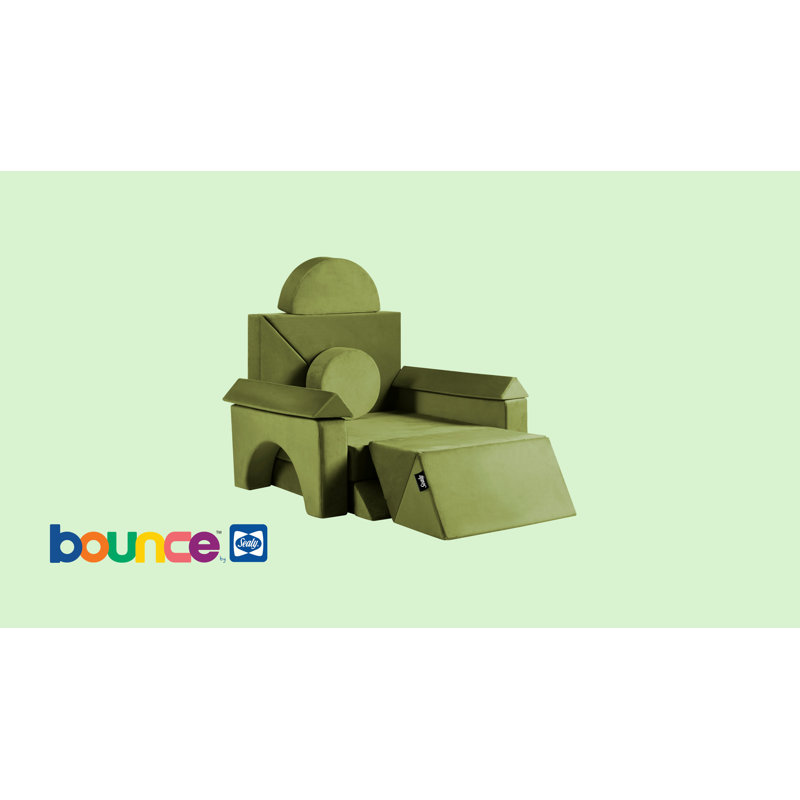 Ensemble de jeu pour enfants Sealy Bounce, Vert foncé