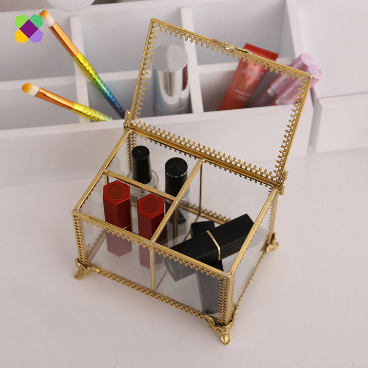 House of Hampton® Dmonte Metal Makeup Organizer