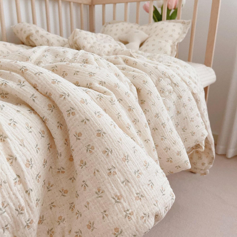 Cute Pattern 2-Layer Muslin Cotton Quilt/Blanket