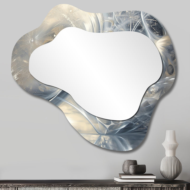 Silvers Swirling Dandelion Universe, 25 po x 28 po